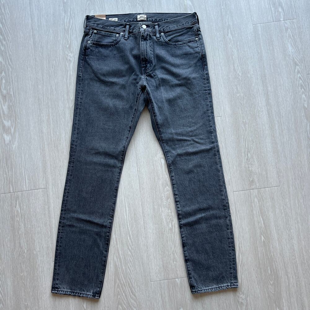 J Crew 484 Slim Fit Jean In Black Wash Mens 34 x 32